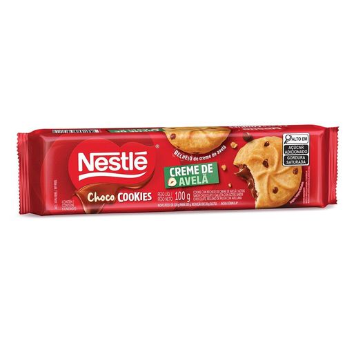 ChocoCookies NESTLE Recheio de Avelã 100g