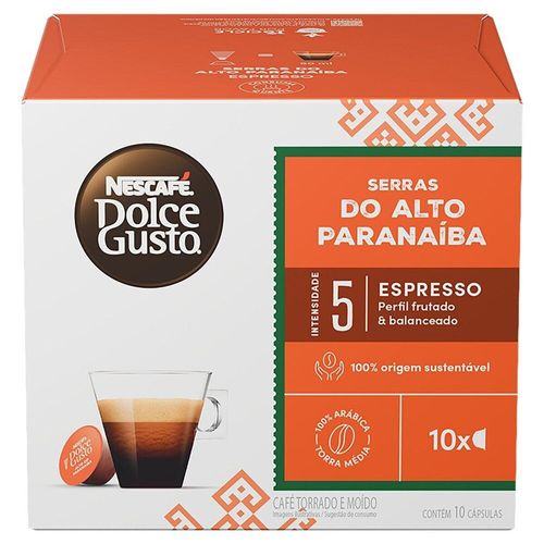 Cápsula de Café Dolce Gusto Espresso Alto Paranaiba 10Caps 60g