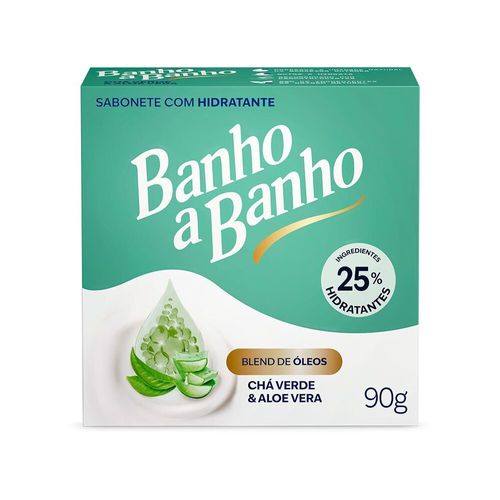 Sabonete Barra Banho a Banho Chá Verde e Aloe Vera 90g