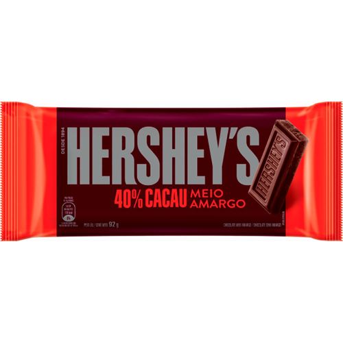 Chocolate Hersheys Sabores Meio Amargo 92g
