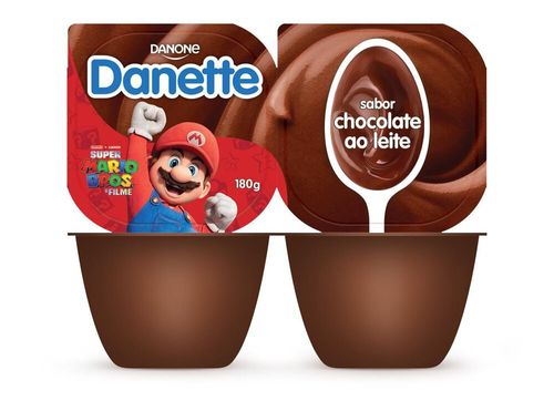 Sobremesa Danette Chocolate 180g Bandeja com 2 Unidades