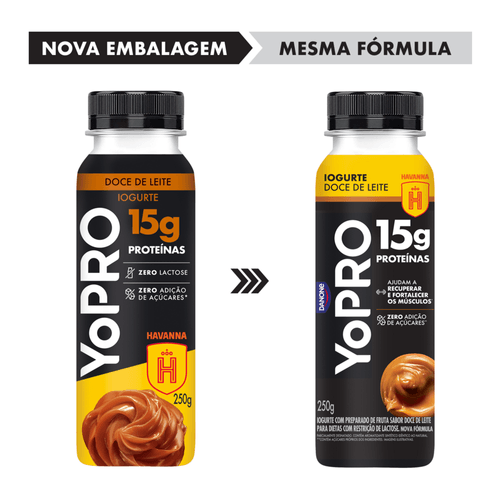 Iogurte Líquido YoPRO 15g de Proteínas Doce de Leite 250g
