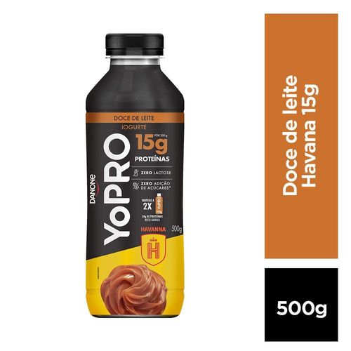 Iogurte Líquido YoPRO 15g de Proteínas Doce de Leite 500g