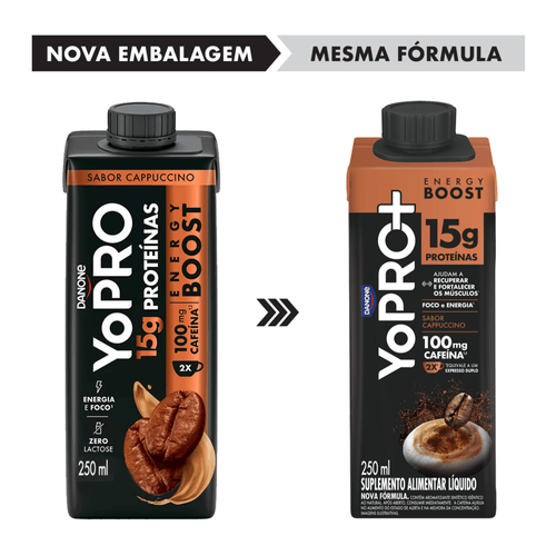 Energy Boost UHT YoPRO 15g de Proteínas Cappuccino 250ml
