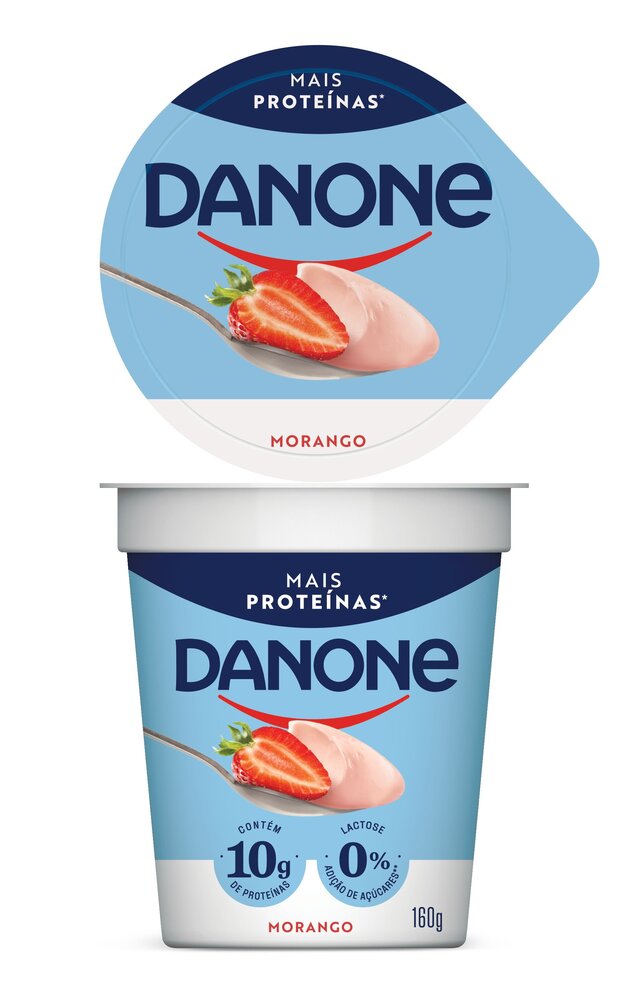 IOGURTE LIQUIDO DANONE COM PROTEINA MORANGO 160G