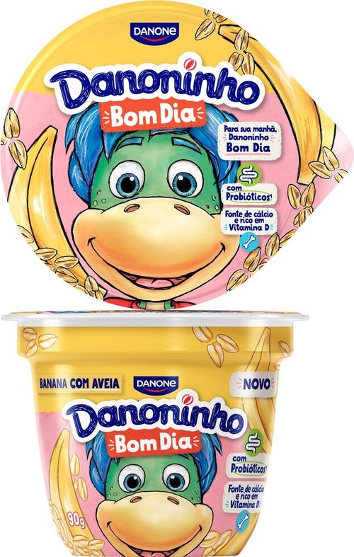 Iogurte Danoninho Integral Bom Dia Banana e Aveia 90g