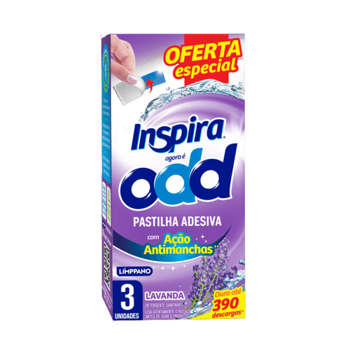 Odorizador Pastilha Adesiva Inspira Lavanda  Limppano 3 unidades Oferta Especial
