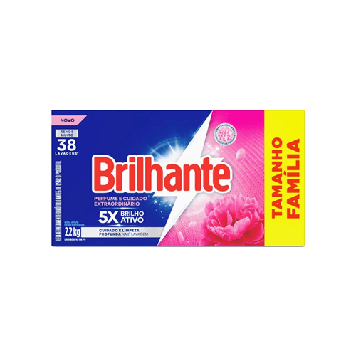 LAVA ROUPAS PO BRILHANTE 2.2KG-CX PERFUME EXTRAORDINARIO