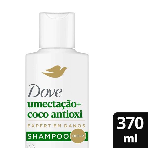SHAMPOO DOVE 370ML -FRASCO UMECTACAO+COCO ANTIOXIDANTE