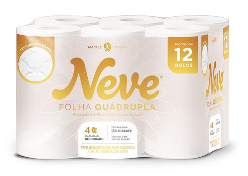 Papel Higiênico Neve Ultracomfort 20m Com 12 Unidades