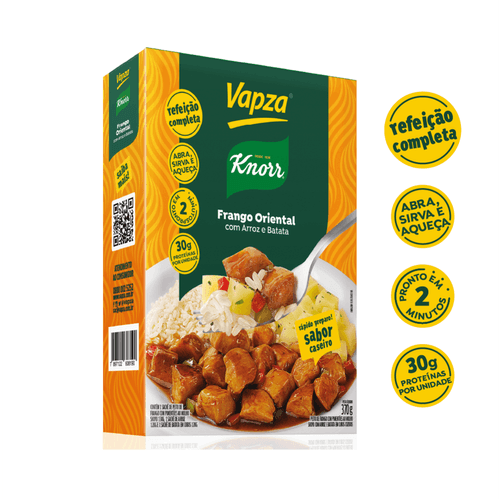 Frango Oriental Com Arroz E Batata 370g Vapza e Knorr