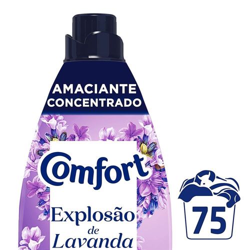 Amaciante de Roupa Concentrado com Óleo de Lavanda Comfort Frasco 1,5l Embalagem Econômica
