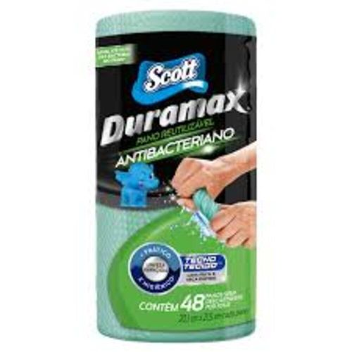 Pano Multiuso Scott Duramax Antibacteriano Verde 48 Unidades