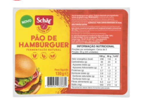PÃO DE HAMBURGUER  DR SCHAR 130G