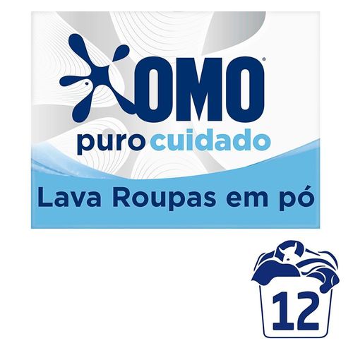 Lava-Roupas em Pó Toque de Aveia Omo Puro Cuidado Caixa 800g