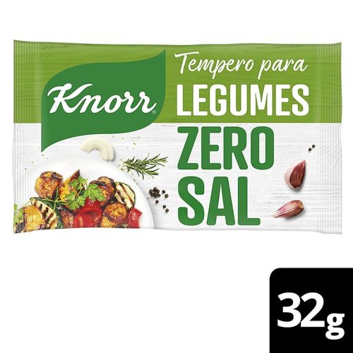 Tempero Pó para Legumes Knorr Zero Sal Pacote 32g 8 Unidades de 4g Cada