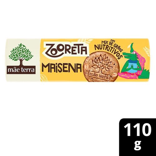 Biscoito Orgânico Infantil MÃE TERRA Zooreta Maisena com Aveia e Quinoa 110 g