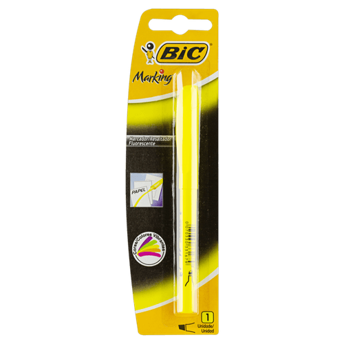 Marcador de Texto Fluorescente Amarelo Bic Marking