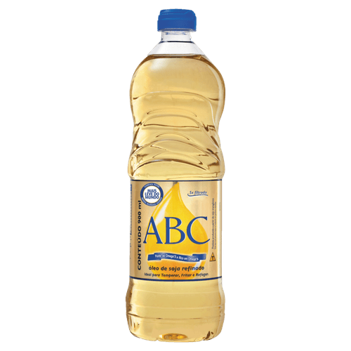 Óleo de Soja Tipo 1 Refinado ABC Garrafa 900ml