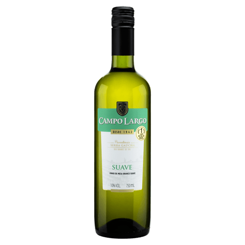 Vinho Nacional Campo Largo Branco Suave 750ml