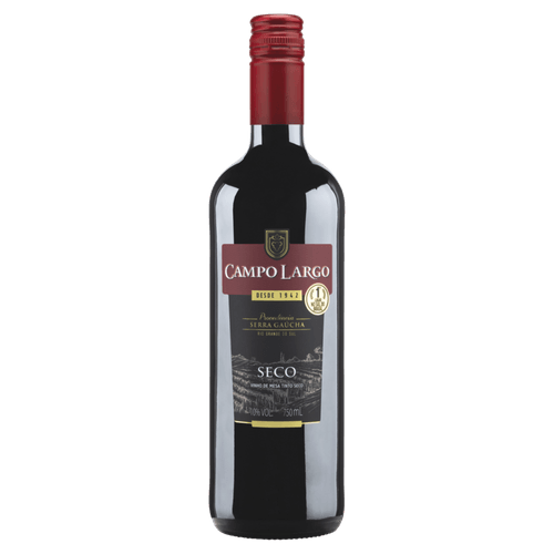 Vinho Nacional Campo Largo Seco Tinto 750ml