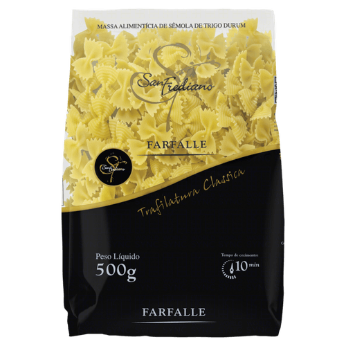 Macarrão de Sêmola de Trigo Grano Duro Farfalle San Frediano Pacote 500g