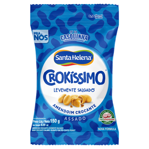 Amendoim Crocante Salgado Crokíssimo Pacote 150g