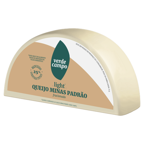 Queijo Minas Padrão Fracionado Light Verde Campo 450g