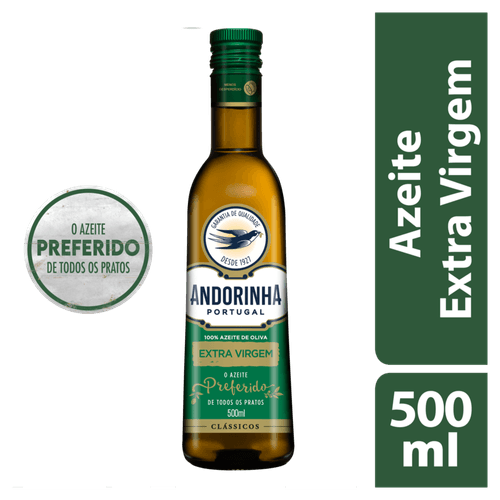 Azeite de Oliva Extra Virgem Português Andorinha Clássicos Vidro 500ml