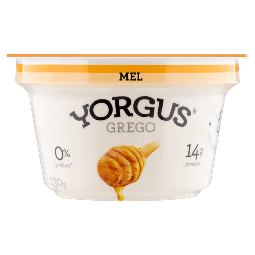 Iogurte 0% Gordura Yorgus Grego Desnatado com Mel 130 g