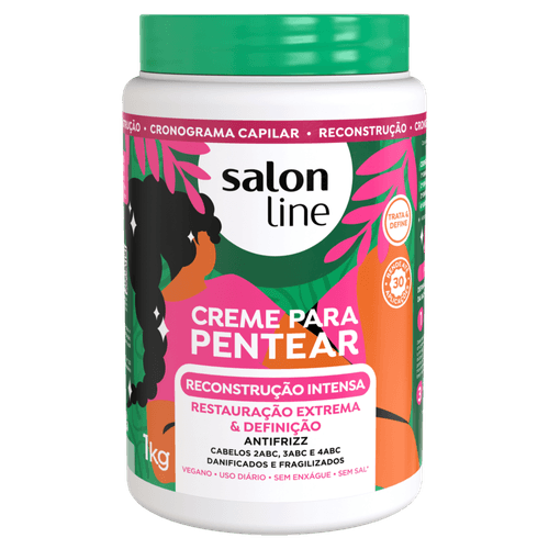 Creme Para Pentear Reconstrução Intensa Salon Line 1kg