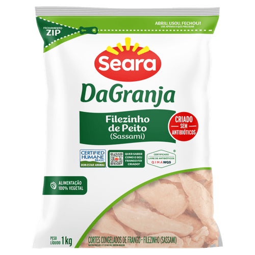 Filezinho de Peito Sassami DaGranja IQF 1kg