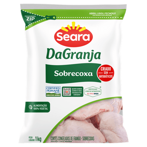 Filé de coxa e sobrecoxa Dagranja IQF 1kg