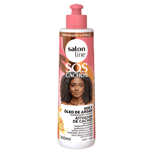 Ativador De Cachos Mel Cachos Intensos Salon Line S.o.s Cachos Frasco 300ml