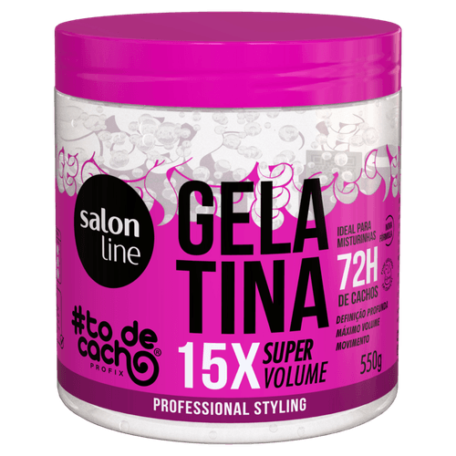 Gelatina Salon Line #to De Cacho Vai Ter Volume Sim Pote 550g