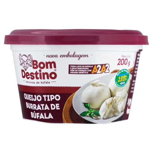 Queijo Burrata de Búfala Bom Destino 200g