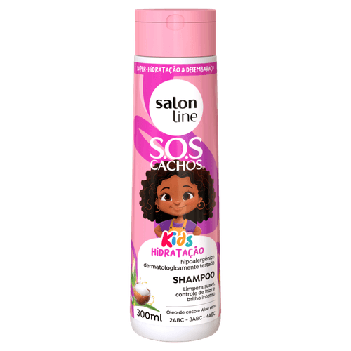 Shampoo Salon Line S.O.S Cachos Kids Hidratação Frasco 300ml