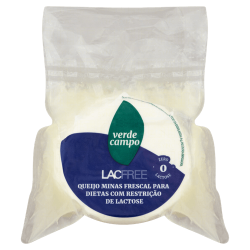 Queijo Minas Frescal Zero Lactose Para Dietas Com Restrição De Lactose Verde Campo Lacfree 1Kg