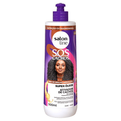 Ativador de Cachos Salon Line sos 500g-pt nutritivo