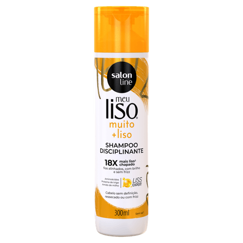 Shampoo Meu Liso Muito+Liso Amido de Milho Salon Line 300ml