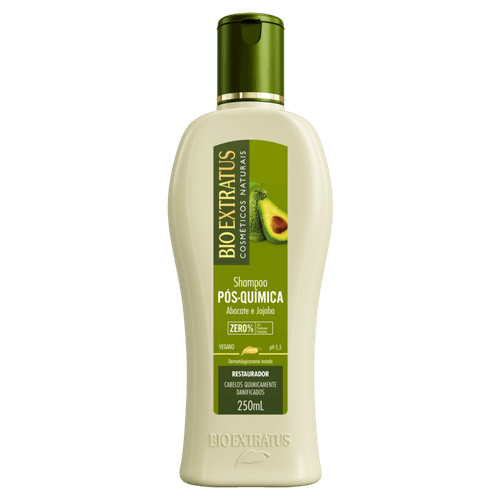 Shampoo Bio Extratos Pós Quimica Abacate e Jojoba Restaurador 250ml