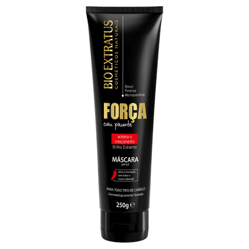 Máscara Bio Extratus Força Com Pimenta Brilho Extremo 250g