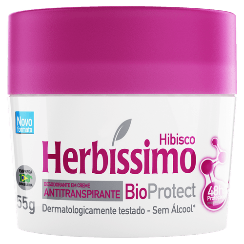 DES CR HERBISSIMO BIO PROT 55G-PT HIBISCO