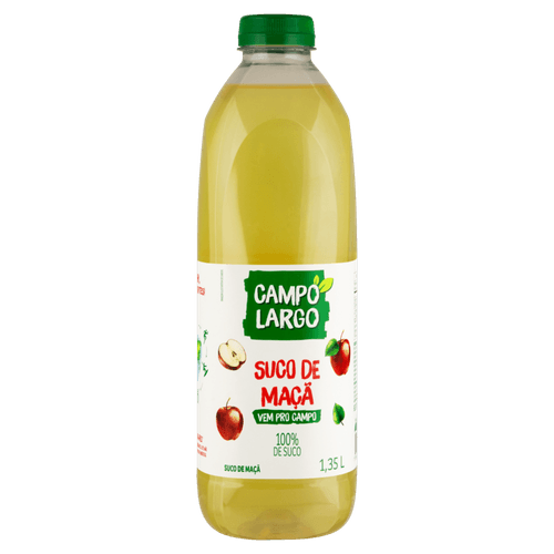 Suco Integral de Maçã sem Adição de Açúcar Campo Largo Garrafa 1,35l