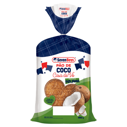 Pão Sevenboys Casa De Vó Coco 350g
