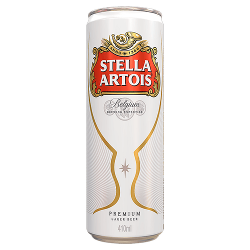 Cerveja Lager Stella Artois Lata 410ml