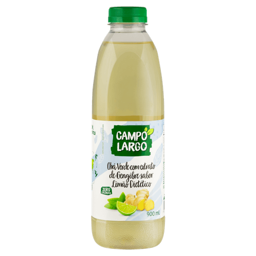Chá Verde Gengibre e Limão sem Adição de Açúcar Campo Largo Garrafa 900ml