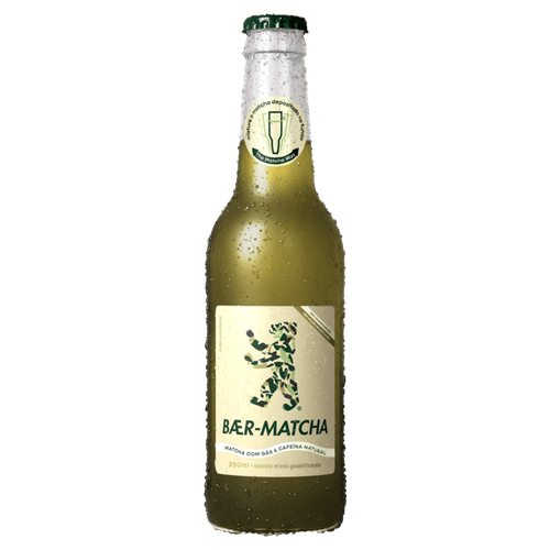 Chá com Gás Matcha & Cafeína Natural Baer-Matcha Garrafa 350ml