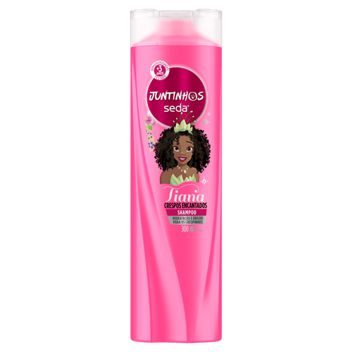 Shampoo Infantil Tiana Seda Juntinhos Crespos Encantados Frasco 300ml
