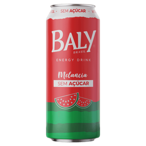 Composto Líquido Energético à Base de Cafeína e Taurina Melancia Zero Açúcar Baly Lata 473ml